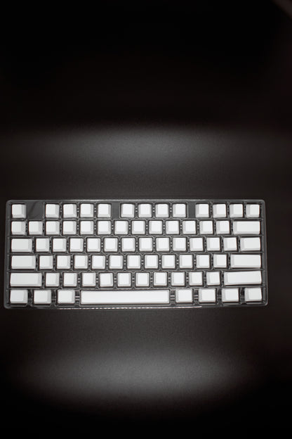 Капачки Без Надписи 125 броя Cherry / OEM Profile PBT Blank Keycap Set White Black - TypeHero