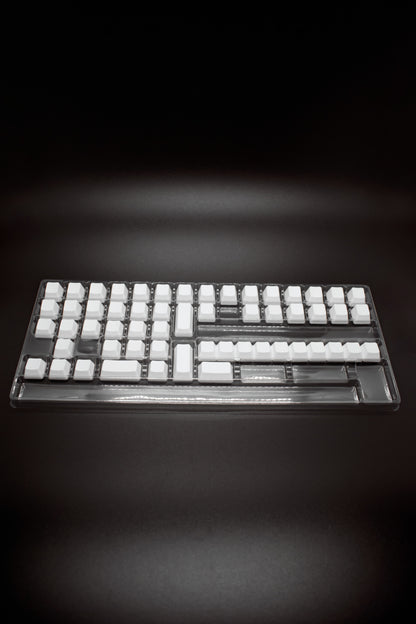 Капачки Без Надписи 125 броя Cherry / OEM Profile PBT Blank Keycap Set White Black - TypeHero