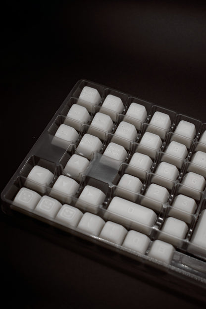 White Marble SA Profile Keycaps Капачки за Механична Клавиатура - TypeHero