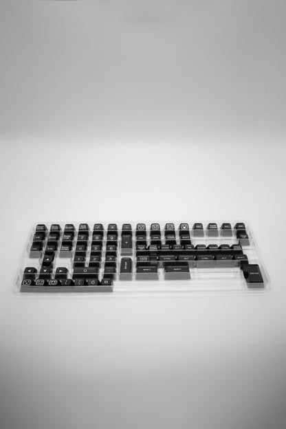 White on Black SA Profile Keycaps Капачки за Механична Клавиатура - TypeHero