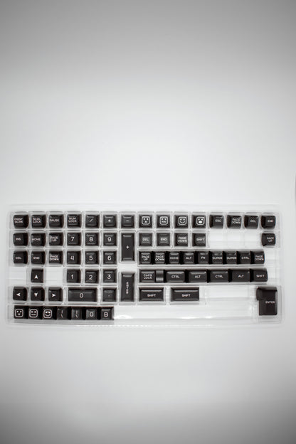 White on Black SA Profile Keycaps Капачки за Механична Клавиатура - TypeHero