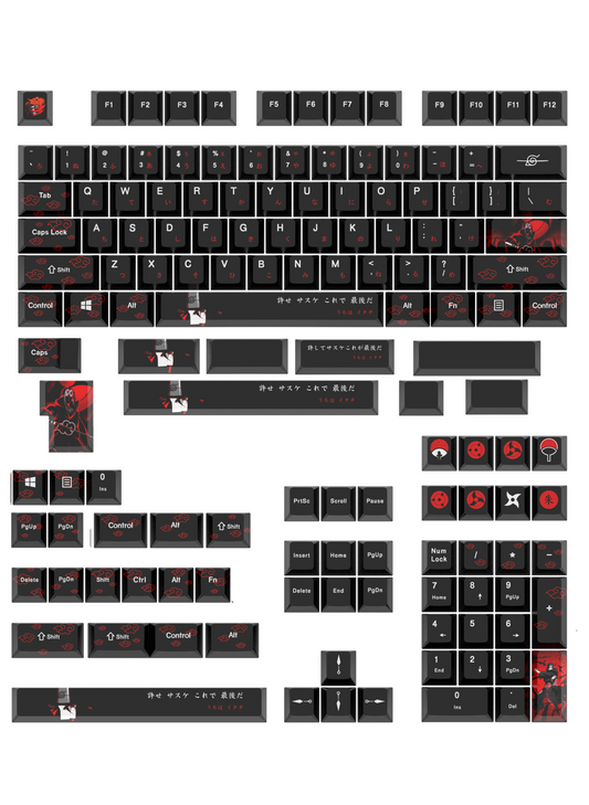 Itachi Cherry PBT Dye Sub Keycaps - TypeHero