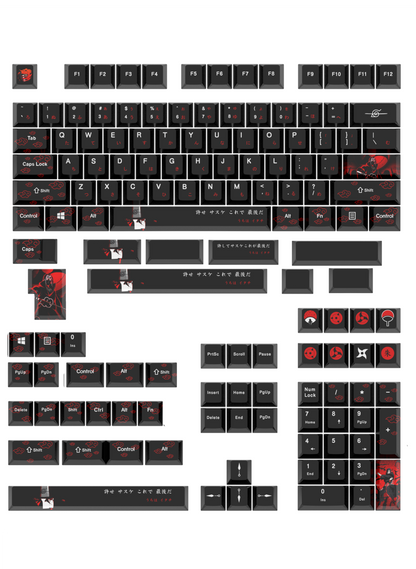 Itachi Cherry PBT Dye Sub Keycaps - TypeHero