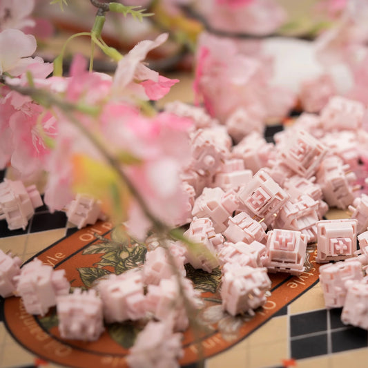 Huano Sakura Switches Linear Линейни Суичове за Механична Клавиатура (10 броя) - TypeHero