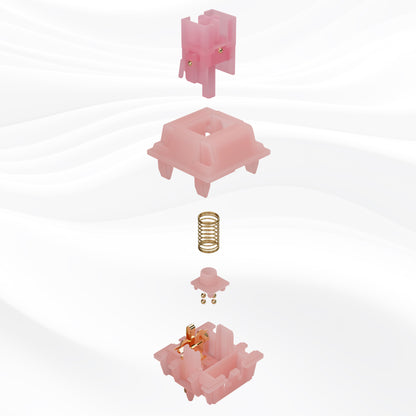 WS Pearl Linear Switches with Ball Bearings Суичове за Механична Клавиатура с Лагери (кутия х35 броя) - TypeHero