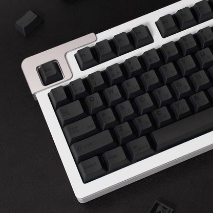 Black on Gray PBT Keycaps Cherry Profile - TypeHero