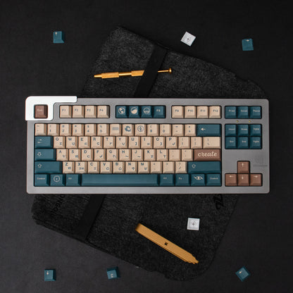 Earth Tone PBT Dye Sub Keycaps 129 броя Капачки Cherry Profile - TypeHero