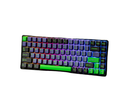 Neon Nights Purple and Green PBT Keycaps (129 броя) Капачки за Механична Клавиатура - TypeHero