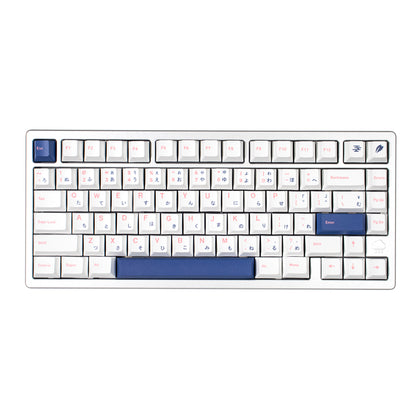 Pink and Blue White PBT Keycaps Cherry Profile - TypeHero