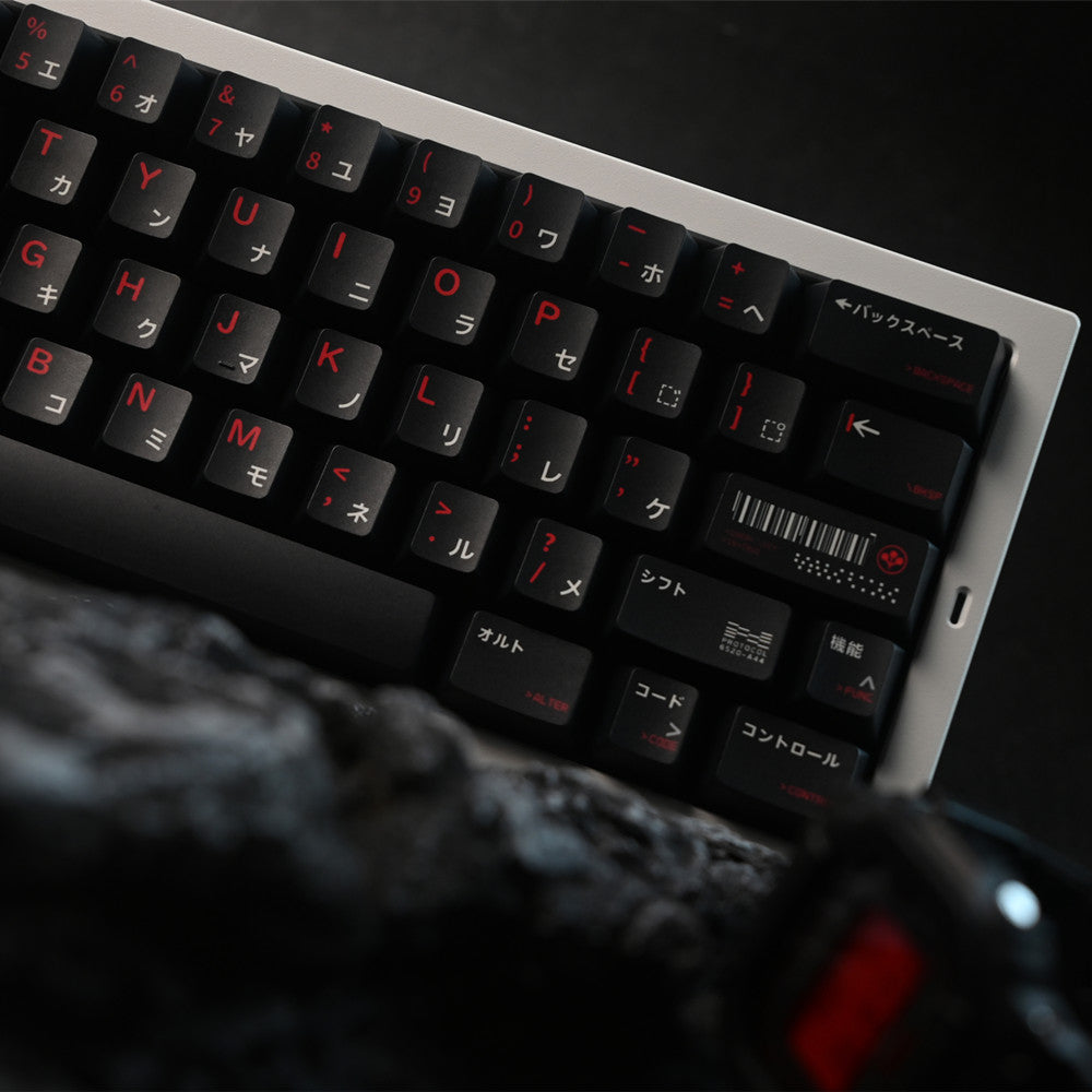 Dark Cyberpunk PBT Keycaps Cherry Profile