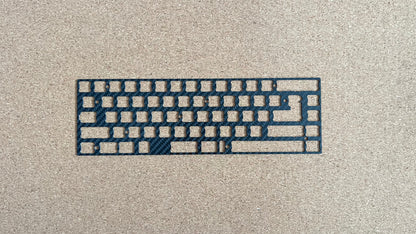 Карбонова плоча за клавиатура, Carbon Fiber Top Plate 65% - TypeHero