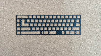 Карбонова плоча за клавиатура, Carbon Fiber Top Plate 65% - TypeHero