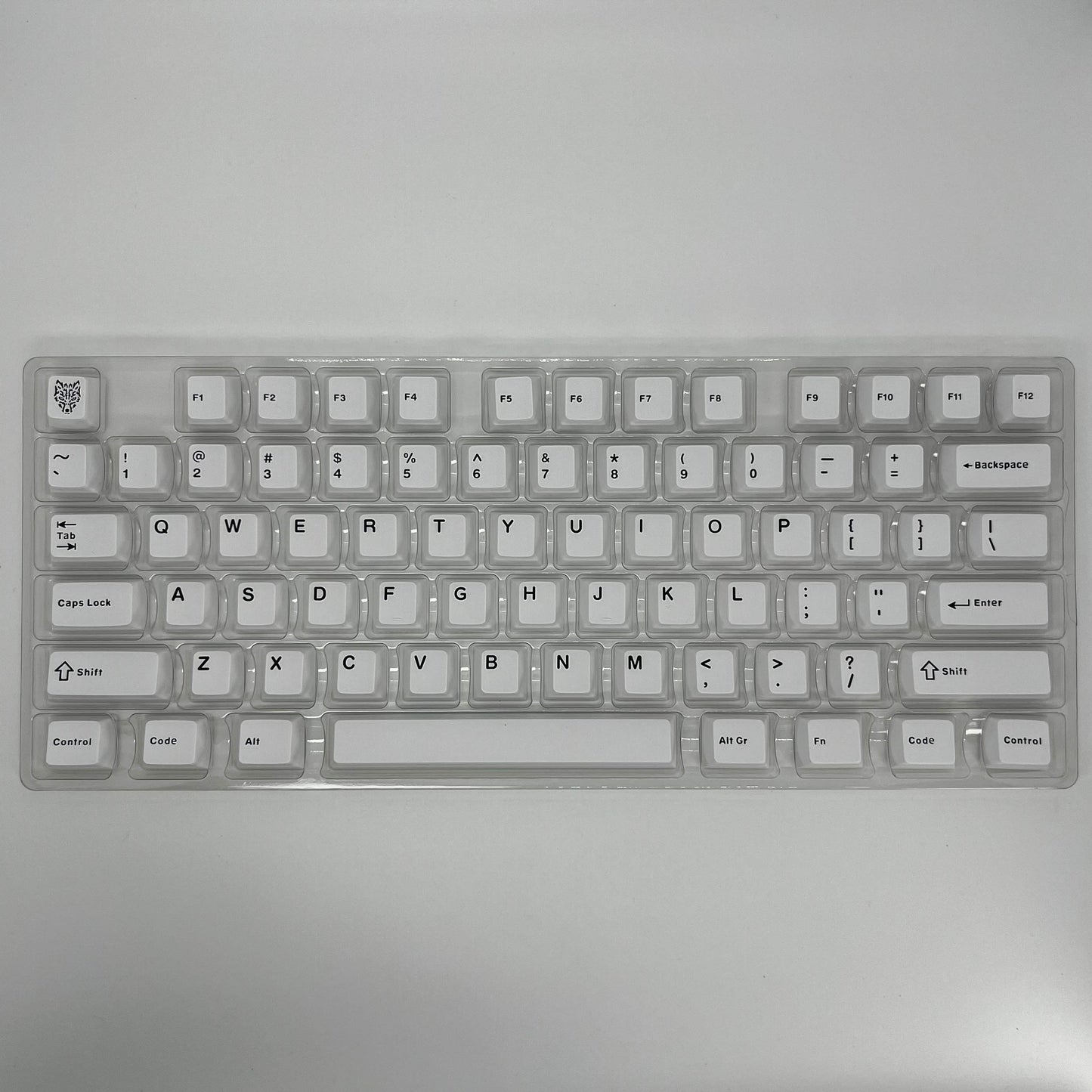 Black on White PBT Doubleshot Капачки за Механична Клавиатура, Cherry profile