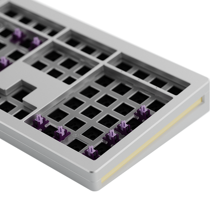 Akko Monsgeek M5W 100% Full Size Keyboard Barebones (Silver) - TypeHero