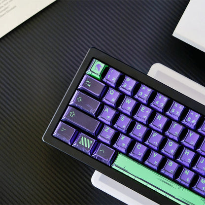Purple Comix PBT Keycaps EVA Style Капачки за Механична Клавиатура