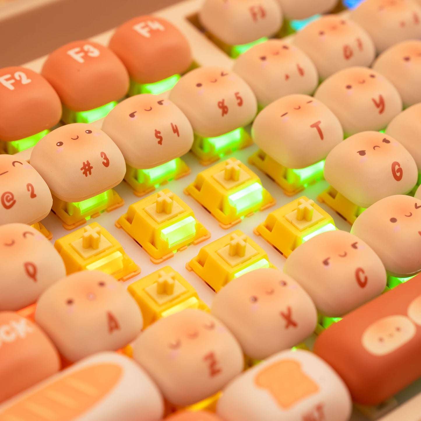 Akko Creamy Yellow U1 Switches 100 броя