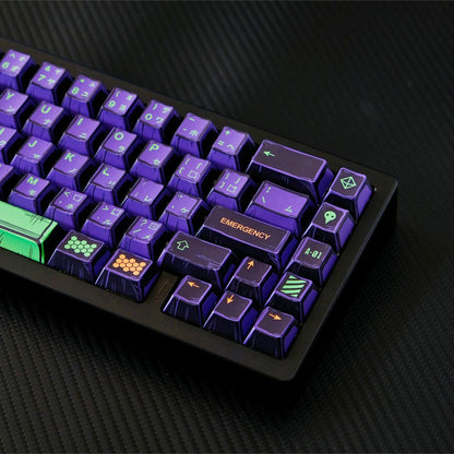 Purple Comix PBT Keycaps EVA Style Капачки за Механична Клавиатура
