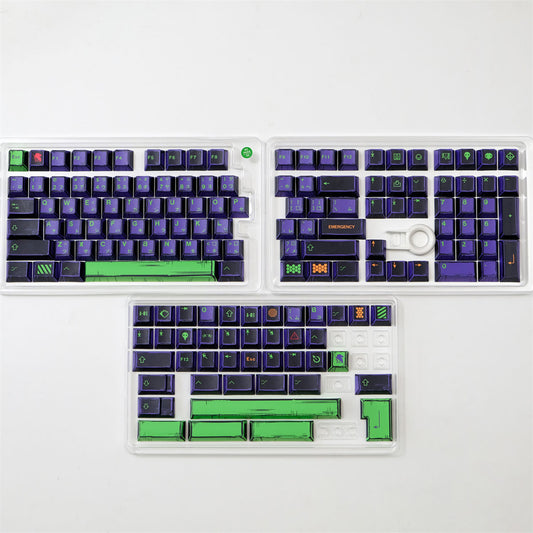 Purple Comix PBT Keycaps EVA Style Капачки за Механична Клавиатура