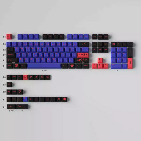 Ninja PBT Dye-Sub Cherry Профил Капачки за Механична Клавиатура
