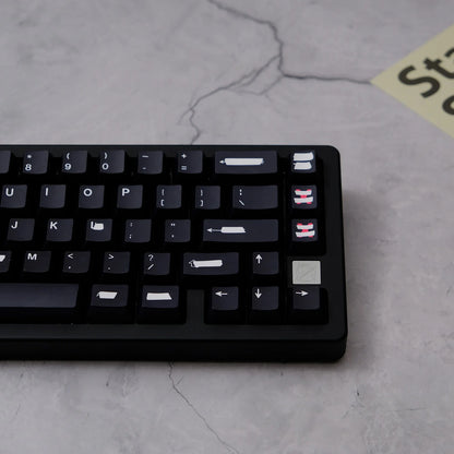 Redacted Black PBT Keycaps Doubleshot 150 броя Капачки за Механична Клавиатура - TypeHero