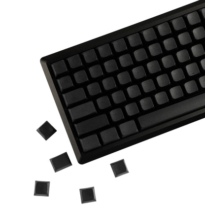 Blank Black ZDA Profile Keycaps Капачки с "Празен" Дизайн без Надписи 127 броя (XDA like profile) - TypeHero