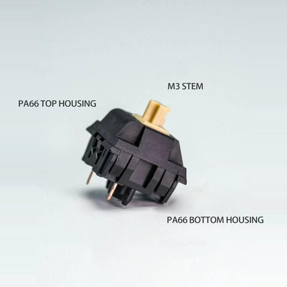 Keygeek Y3 Linear Switches 53g Thocky Суичове за Механична Клавиатура (70 броя) - TypeHero