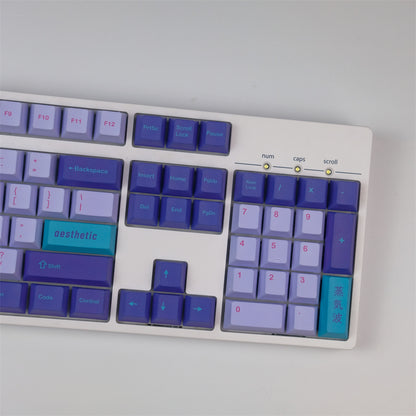 Synth Retro-Futuristic PBT Keycaps Капачки за Механична Клавиатура (129 броя) - TypeHero