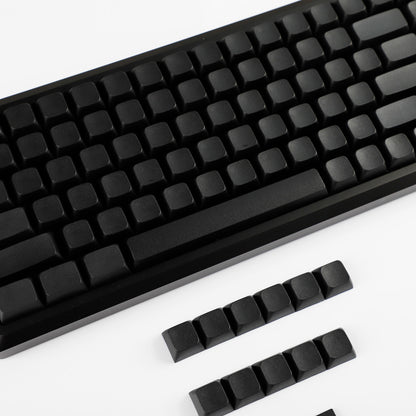 Blank Black ZDA Profile Keycaps Капачки с "Празен" Дизайн без Надписи 127 броя (XDA like profile) - TypeHero