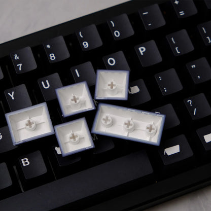 Redacted Black PBT Keycaps Doubleshot 150 броя Капачки за Механична Клавиатура - TypeHero