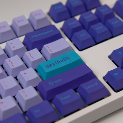 Synth Retro-Futuristic PBT Keycaps Капачки за Механична Клавиатура (129 броя) - TypeHero
