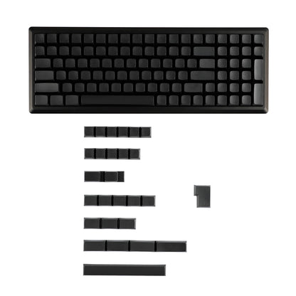 Blank Black ZDA Profile Keycaps Капачки с "Празен" Дизайн без Надписи 127 броя (XDA like profile) - TypeHero