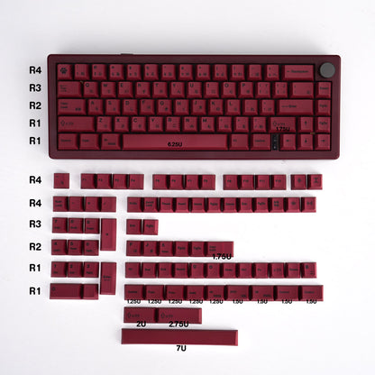 Red PBT Keycaps Cherry Profile Капачки за Механична Клавиатура - TypeHero