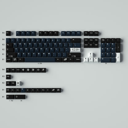 Galaxy PBT Keycaps Set Cherry Profile Капачки 129 броя - TypeHero