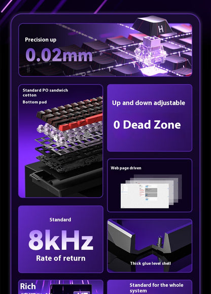 Aula WIN60 HE Magnetic Keyboard 8k polling 60% Магнитна Клавиатура Hall Effect - TypeHero
