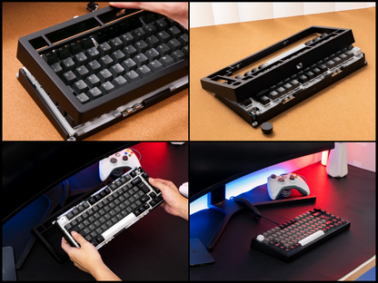 Monsgeek M1v5 x Akko Creamy Purple Pro / Akko Piano Pro v3 Linear (Pre-Built) 75% Aluminum Mechanical Keyboard (VIA) - TypeHero