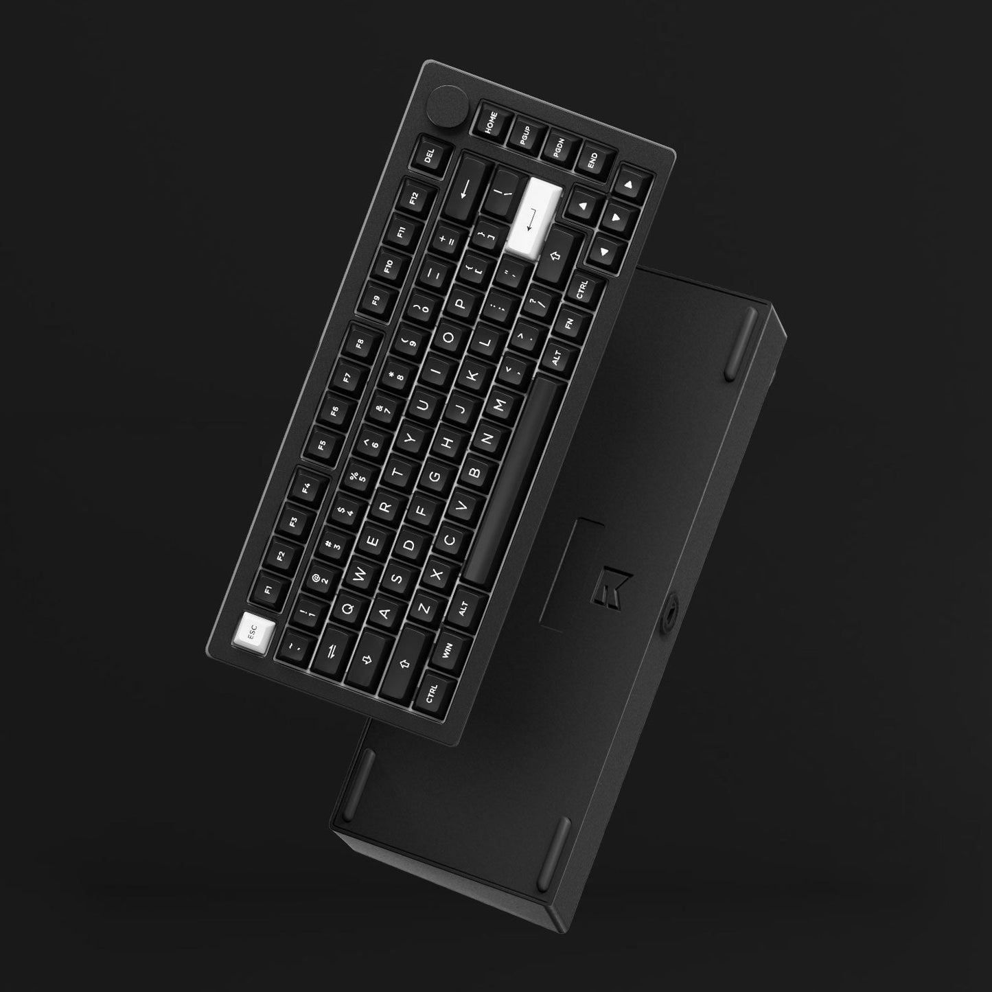 Monsgeek M1v5 x Zuoce Litchi Milk Light Tactile 75% Aluminum Mechanical Keyboard (VIA) (Black & White)