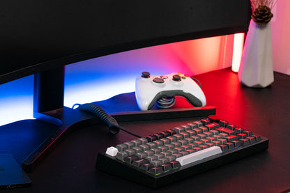 Monsgeek M1v5 x Akko Creamy Purple Pro / Akko Piano Pro v3 Linear (Pre-Built) 75% Aluminum Mechanical Keyboard (VIA) - TypeHero