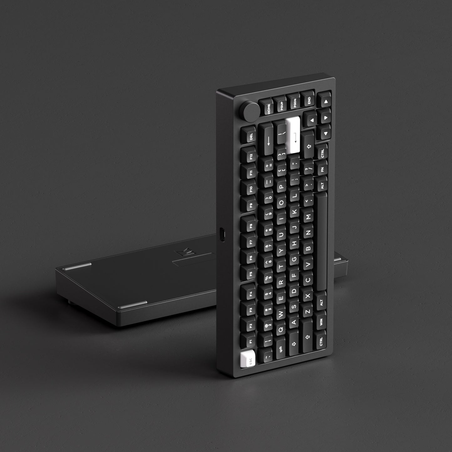 Monsgeek M1v5 x Zuoce Litchi Milk Light Tactile 75% Aluminum Mechanical Keyboard (VIA) (Black & White)