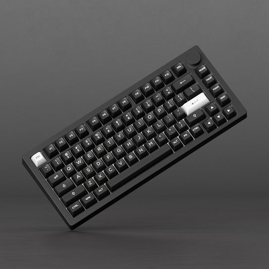 Monsgeek M1v5 x Zuoce Litchi Milk Light Tactile 75% Aluminum Mechanical Keyboard (VIA) (Black & White)