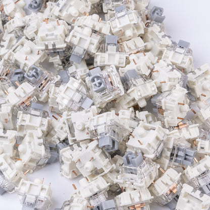 Gateron G Pro 3.0 Silver Суичове за Механична Клавиатура 3-pin (10 броя) - TypeHero