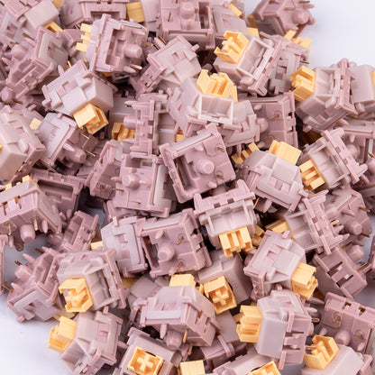 Outemu Silent Peach Linear v2 Суичове за Механична Клавиатура 5-pin (10 броя) - TypeHero