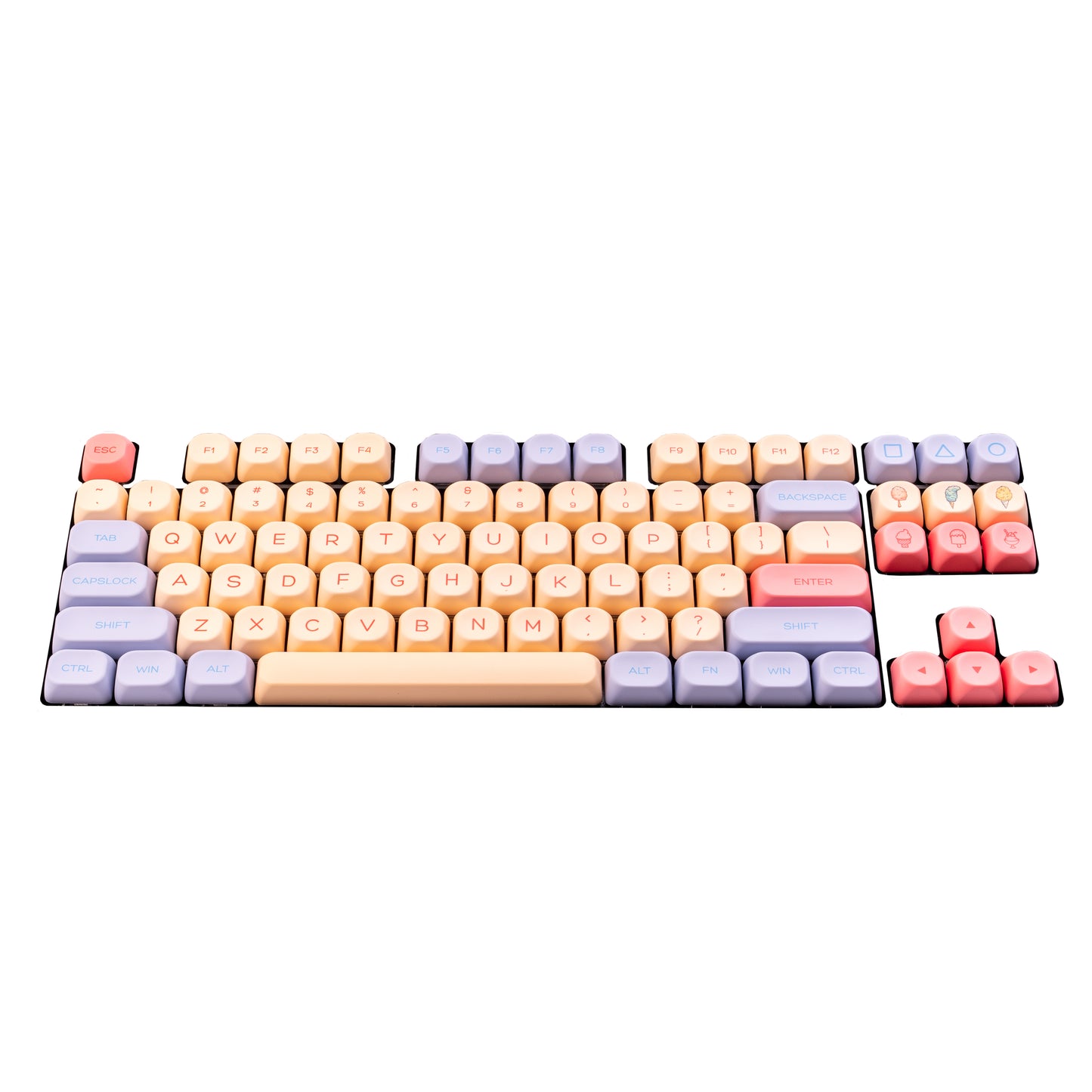 Marshmallow PBT Dye-Sub KOA Капачки за Механична Клавиатура