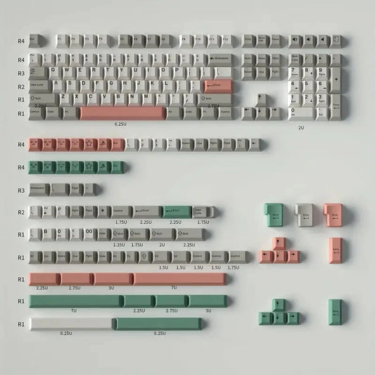 9009 Retro Keycap Set DoubleShot PBT OEM Profile 192 Капачки за Механична Клавиатура - TypeHero