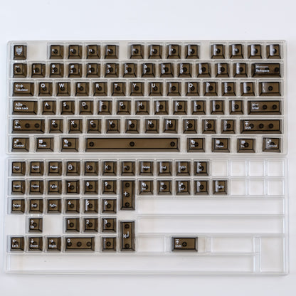 Прозрачни / Transparent (опушени) Kапачки за Механична Клавиатура Cherry профил - TypeHero